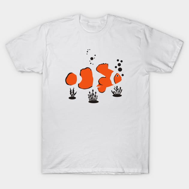 Fish Nemo T-Shirt by herubintang